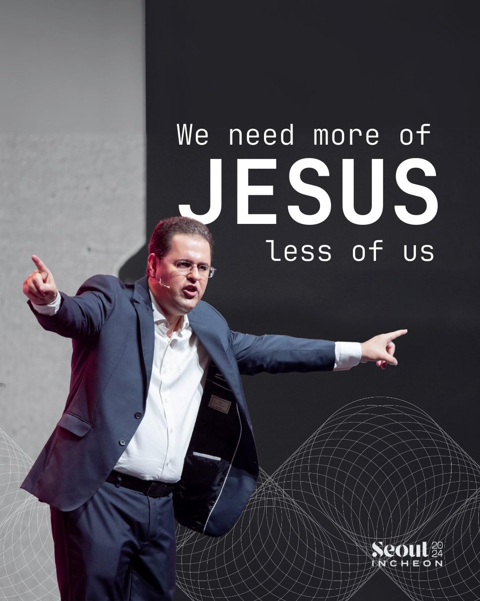 lcwe's tweet photo. "The gospel is about Jesus. We need to speak more about Him and less about ourselves, our leaders, and our achievements."

- Ronaldo Lidorio

#L4Congress https://t.co/G6XXJezHxN