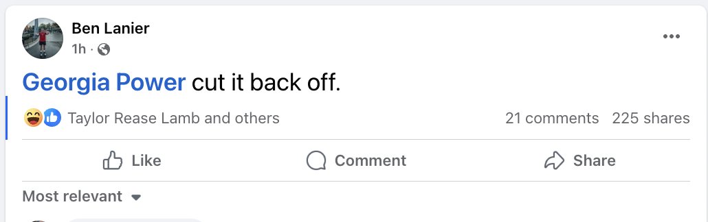 Elite stuff happening over on Facebook. 😂😂