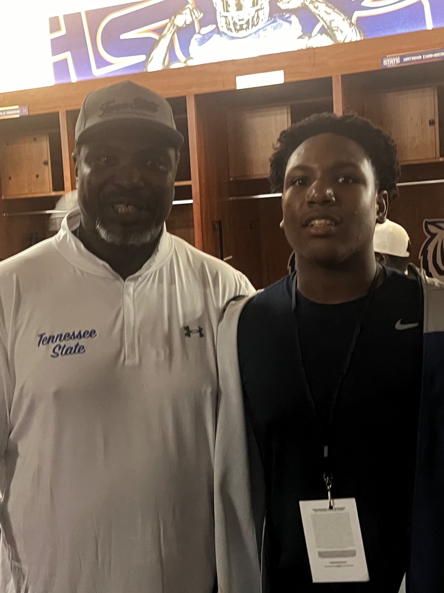 Jarviglenn2007's tweet photo. Thank you @TSUFbrecruiting  for allowing me to attend a game day very blessed for the opportunity @CSmithScout @johnvarlas @PrepRedzoneTN @school_kirby https://t.co/CeCn2jCYbo