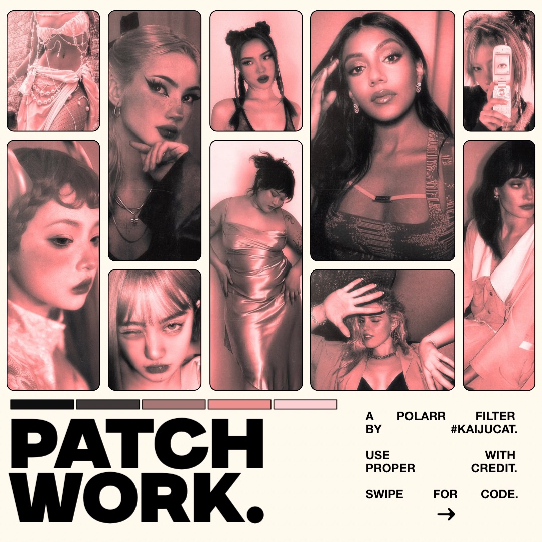 kaijucatrph's tweet image. presenting     …    ——   #PATCHWORK.      a  polarr  filter  by  kaijucat!    *like  &amp;amp;  retweet  if  using.   [ credit  is  m͟a͟n͟d͟a͟t͟o͟r͟y̲. ]