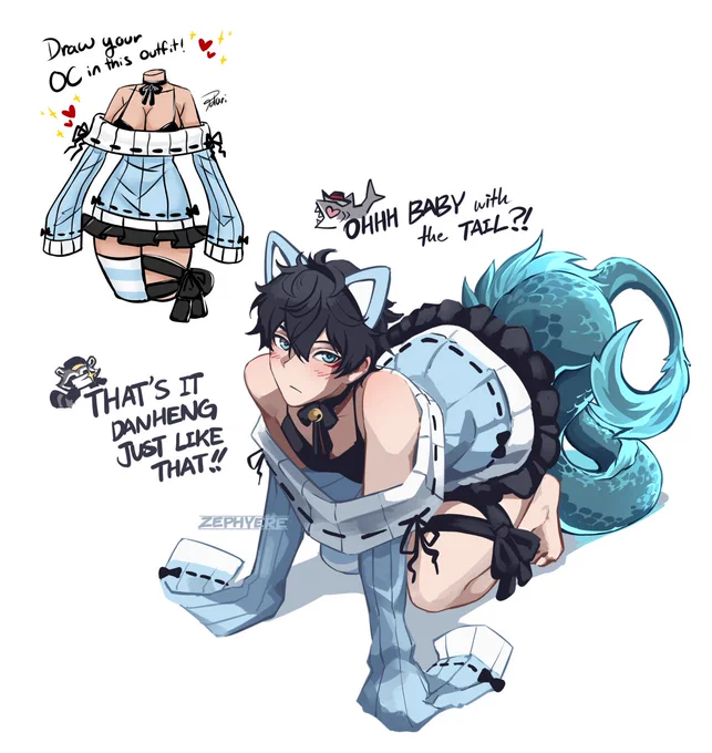 Boys being boys? another outfit by #HonkaiStarRail #danheng