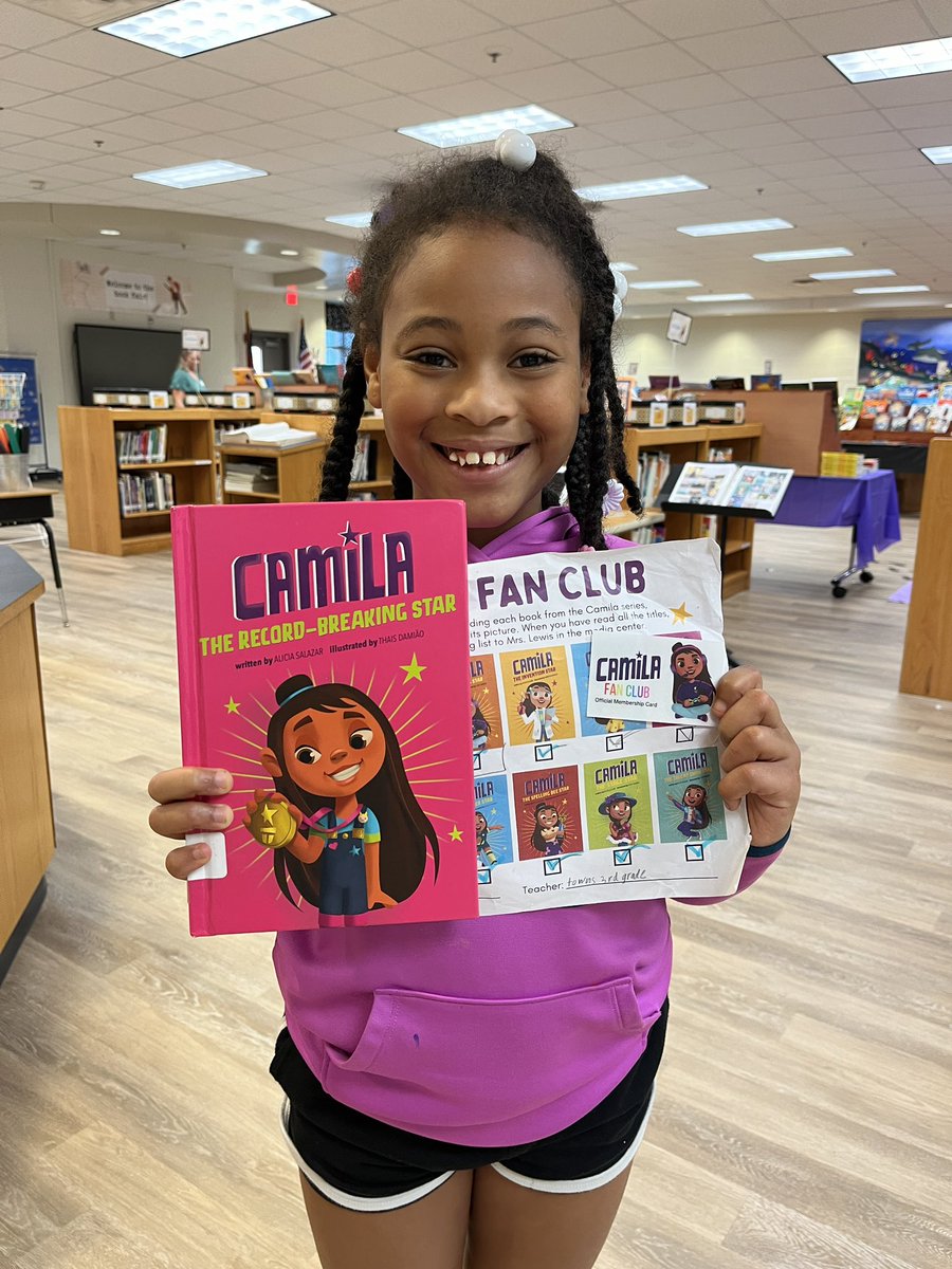 Jennifer Lewis (@librarylew) on Twitter photo Here is our first student to join one of our new <a href="/CapstonePub/">Capstone 📚</a> fan clubs! 🎉 Students read books from a popular series, track their progress, and earn a membership card when they finish all the books! Here is our first student to join one of our new <a href="/CapstonePub/">Capstone 📚</a> fan clubs! 🎉 Students read books from a popular series, track their progress, and earn a membership card when they finish all the books!
