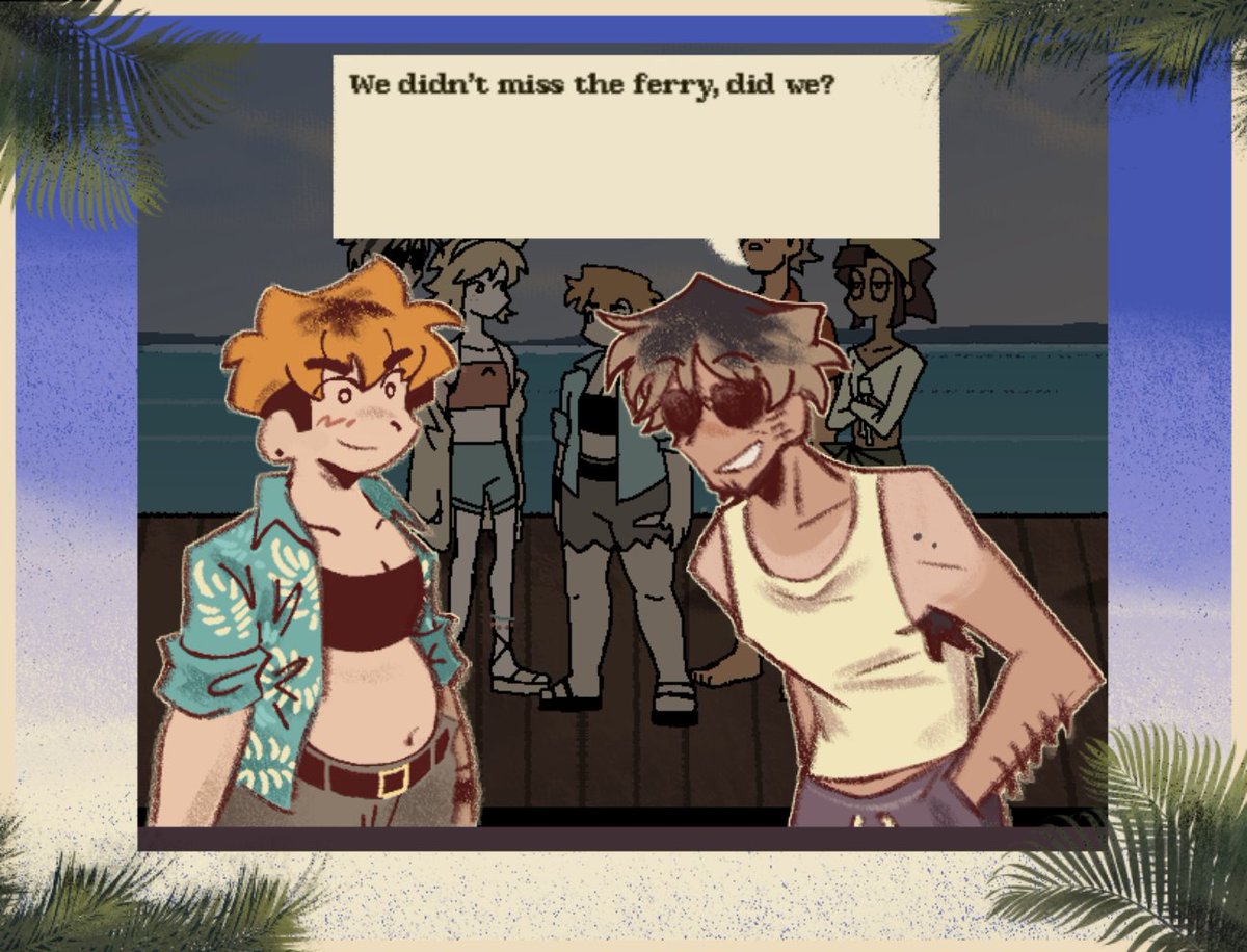 STUInvestigrave's tweet photo. 🌊 Rot in Paradise 🚱

A short horror visual novel set in Australia about a vacationist June and her friends on a weekend getaway at an island resort where they have no choice but to go with the tides.

FREE NOW ON ITCH IO
https://t.co/ERQ5bLruCf

#rotinparadise #SpooktoberVNJam https://t.co/cFvDF4KEfB