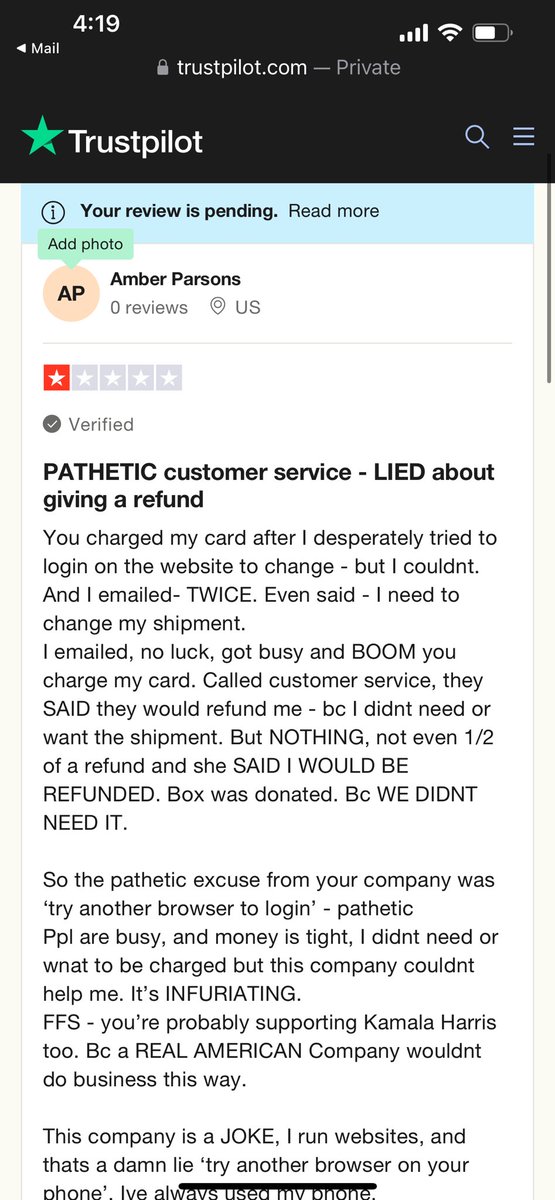 FirecrackerFlag's tweet image. NEVER use @GoodRanchers 
Terrible customer service. 
Heres my review. Likely ran by #DEMONRATS