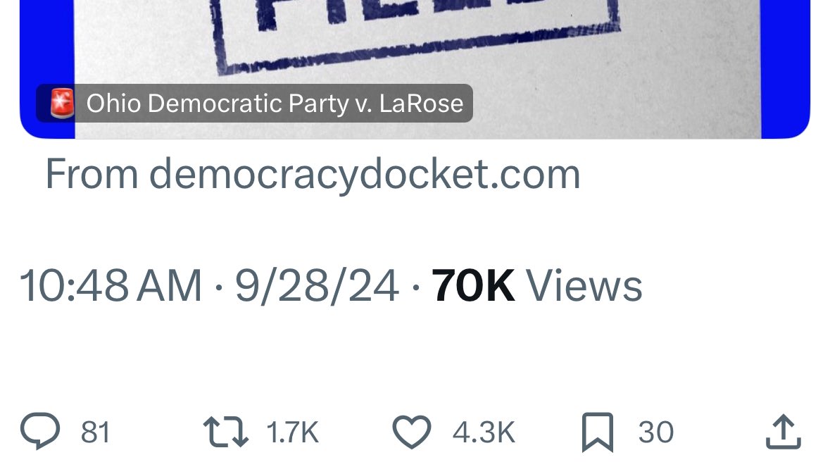 unangst's tweet photo. @FrankLaRose Thousands of Ohioans disagree with you in that one tweet alone! Ohio deserves better! #YesOnOne #VoteBlue #Ohio #OhioBlue #StopGerrymandering https://t.co/kKfTVC0T3K
