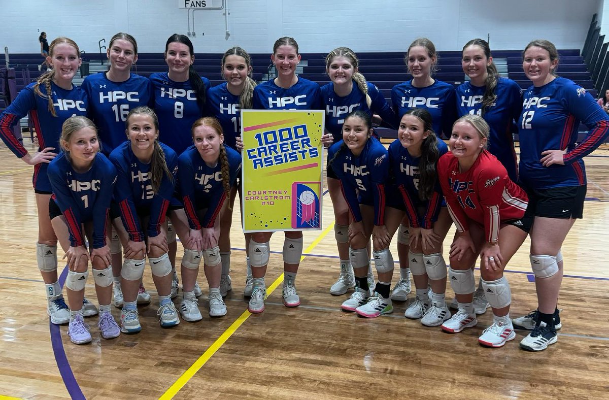 The #HPCStorm finished as the runner-up at today's tournament in Hampton. Congratulations to senior Courtney Carlstrom on reaching the milestone of 1000 career assists!