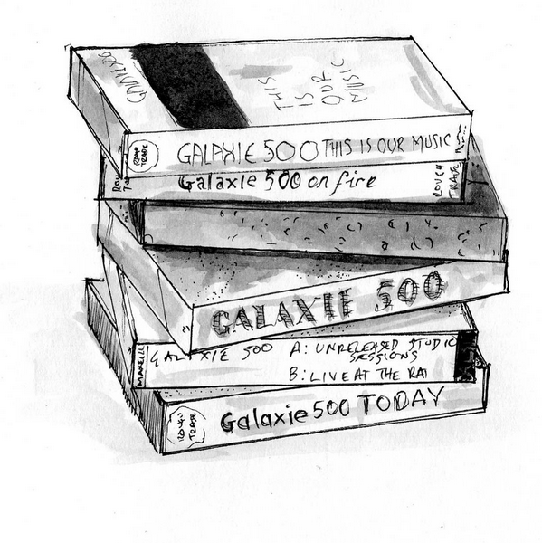 ahfow's tweet photo. Sketch of a pile of Galaxie 500 cassettes made for the first #ahfow #fanzine seven years ago - you can grab a PDF of it here:
https://t.co/z7b7zlpfW1
#galaxie500 #everythingsswirling https://t.co/zTXUzlUj3o