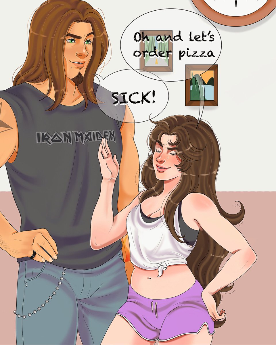 Diamond_BigBoss's tweet photo. Sam is rearranging the apartment and Jaden came for a visit 
 part [1/3] 

#ocs #originalcharacterart #comics https://t.co/Wsasbl5aOv