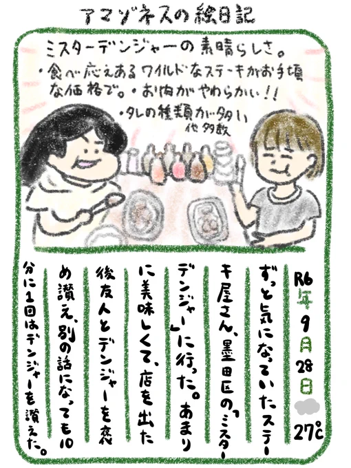 【絵日記】もう行きたい 