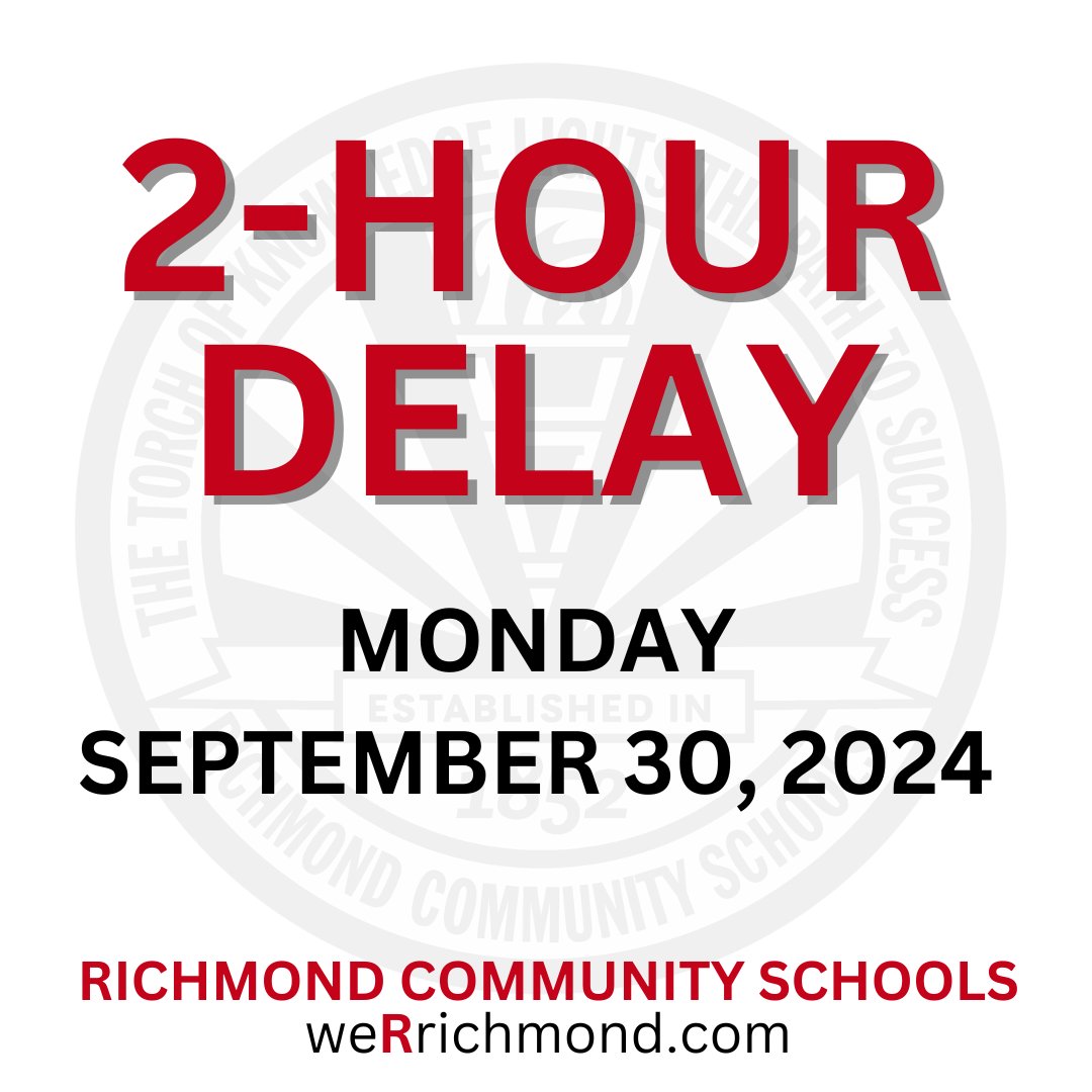 Due to a ransomeware attack on Friday, RCS will follow a 2-hour delay schedule Sept 30.  While there is no current evidence of misuse, RCS has shut down the data services network &amp; is actively investigating the breach w/ the assistance of local, state, &amp; federal agencies.