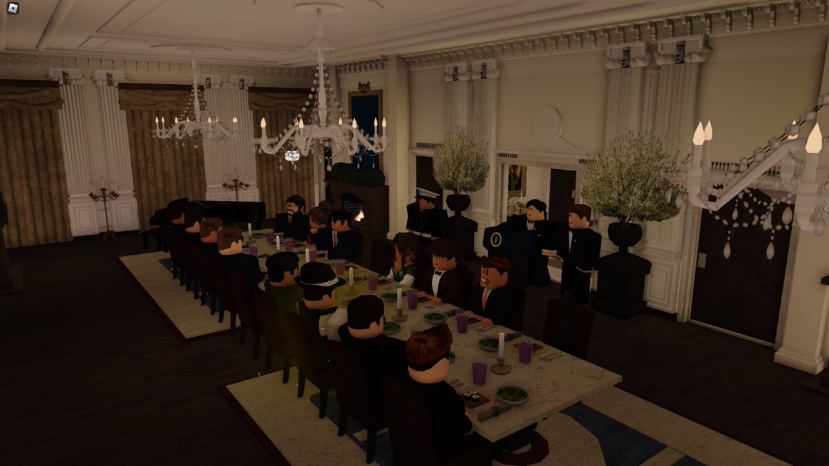 BRUS_POTUS's tweet photo. Photos from the Inauguration Ceremony and the private dinner at the White House! Congratulations again to @therobloxidiot2 https://t.co/P9JHg3KvDI