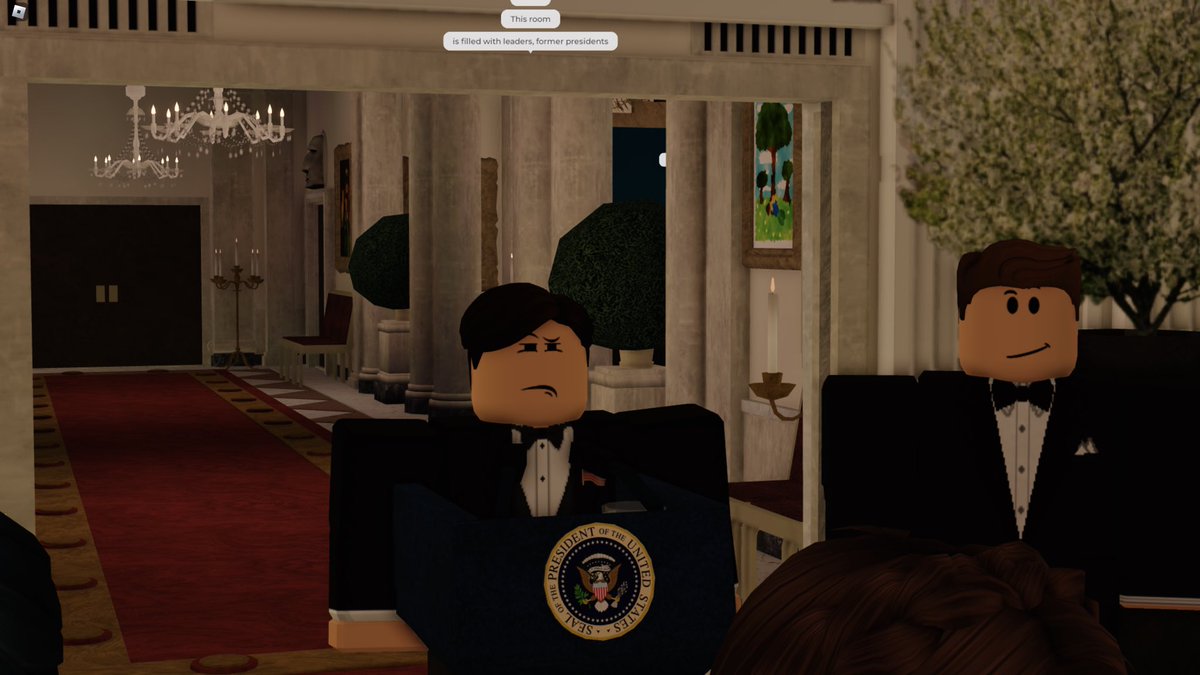 BRUS_POTUS's tweet photo. Photos from the Inauguration Ceremony and the private dinner at the White House! Congratulations again to @therobloxidiot2 https://t.co/P9JHg3KvDI