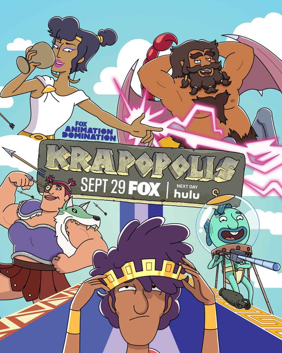 family can be a royal pain 👑 

don't miss the #krapopolis season 2 premiere TOMORROW NIGHT on @foxtv &amp; next day on <a href="/hulu/">Hulu</a>.
