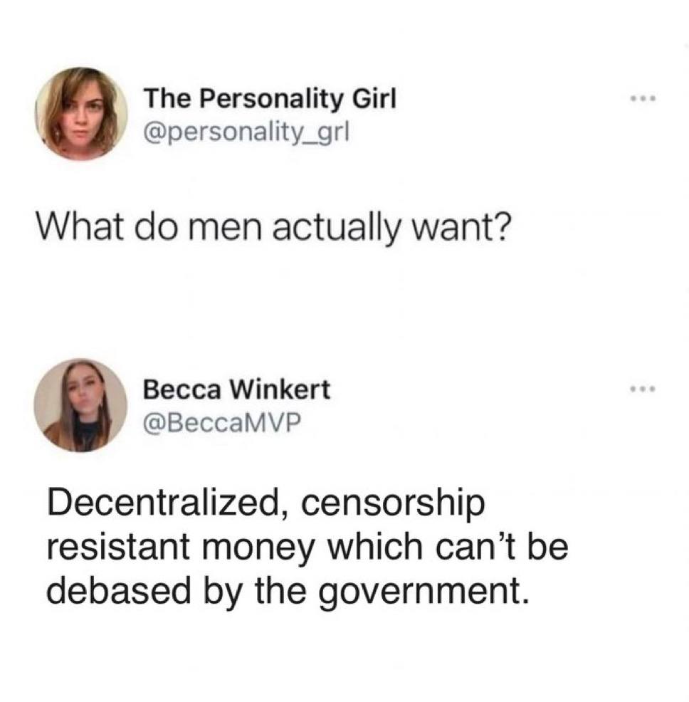 Correct. #Bitcoin