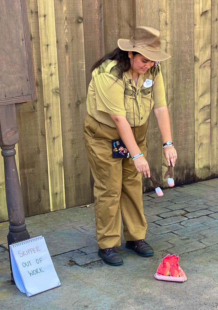 More CM fun in front of the closed Jungle Cruise