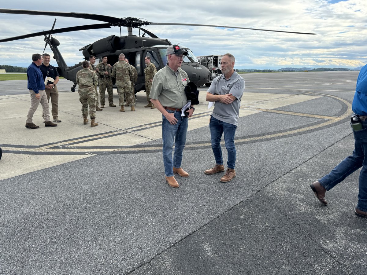 9/28 6pm (EDT)/ 5 pm (CDT) Update: State officials including Gov. Bill Lee and Deputy Gov./TDOT Commissioner Butch Eley recently finished an aerial survey of Upper East TN.  The storm has caused historic damage to bridges and roadways, with the brunt of the impact on Washington,