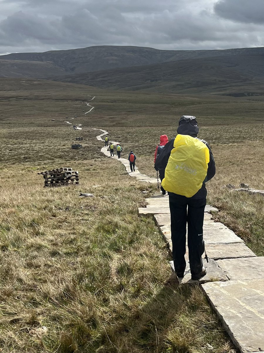 TeamWalking's tweet photo. Day 7 of our Coast to Coast &amp; we’re half way! 

Kirkby Stephen to Keld. 12 miles over Nine Standards to Keld.

Swaledale is my favourite walking area; it’s just the light across the land. The Lake District is simply the warm up act for the main event - the Yorkshire Dales! https://t.co/KqsQvdJEyY
