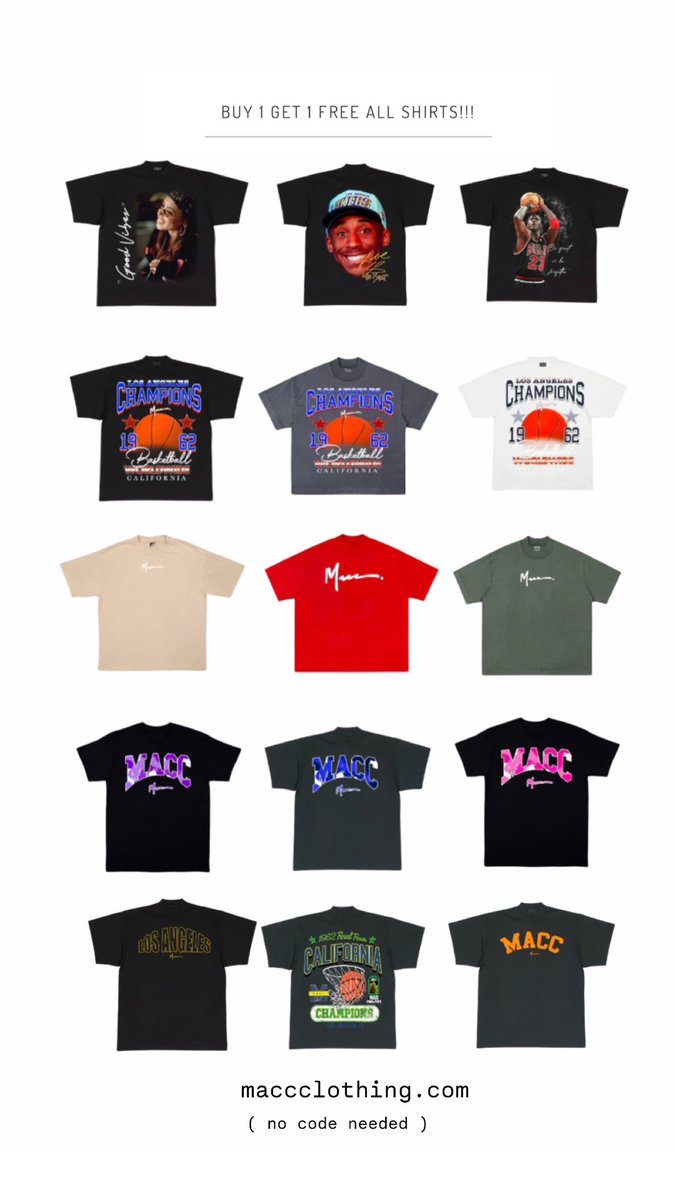 MaccClothing's tweet photo. RT to win a free t shirt‼️ 

( must be following ) https://t.co/sfPlOI3EFe
