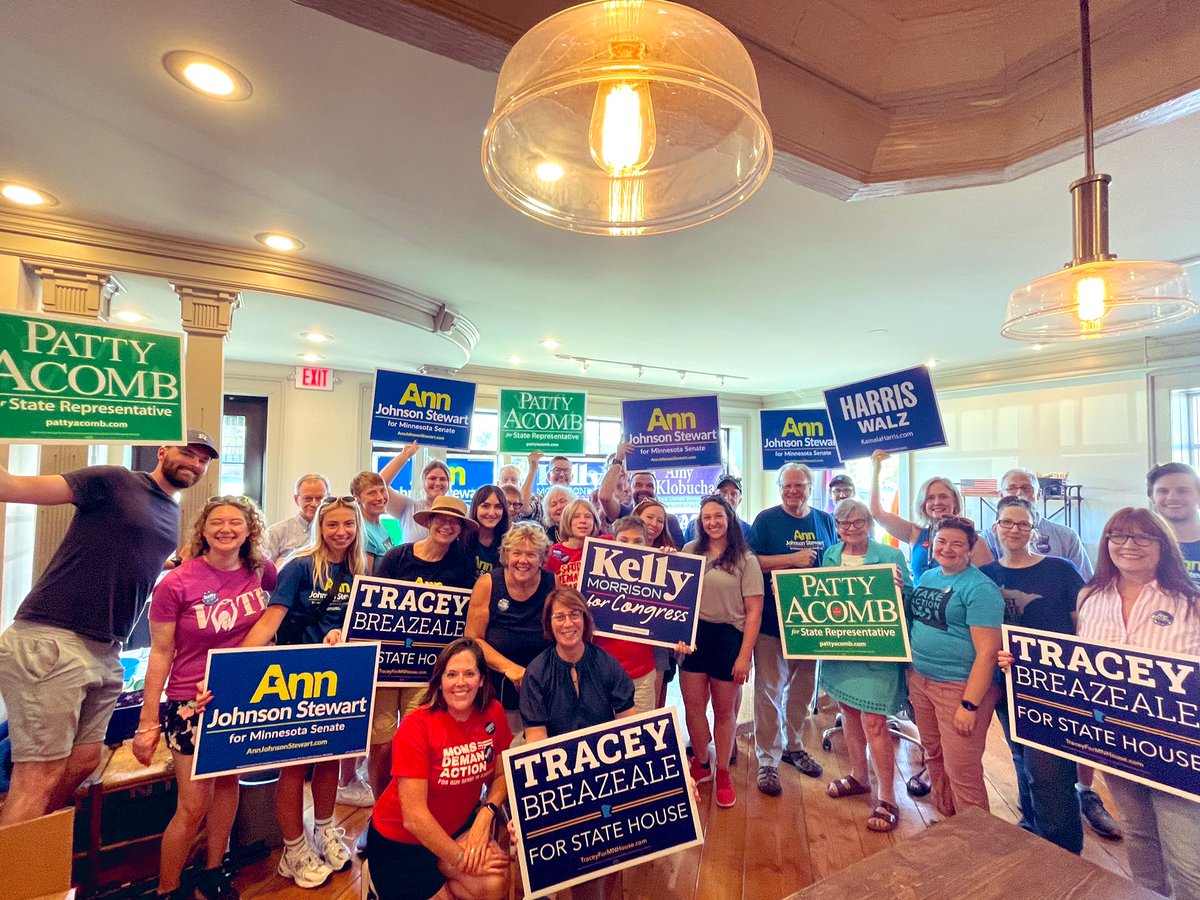 epmurphymn's tweet photo. With colleagues, neighbors, community leaders, and students, we are knocking doors for @AnnJSMN, Tracey Breazeale, and @Morrison4MN. Strong public schools, clean water, and our freedoms are on the ballot and we are on a new path forward. #JoyFightWin https://t.co/WQYNljwr4P