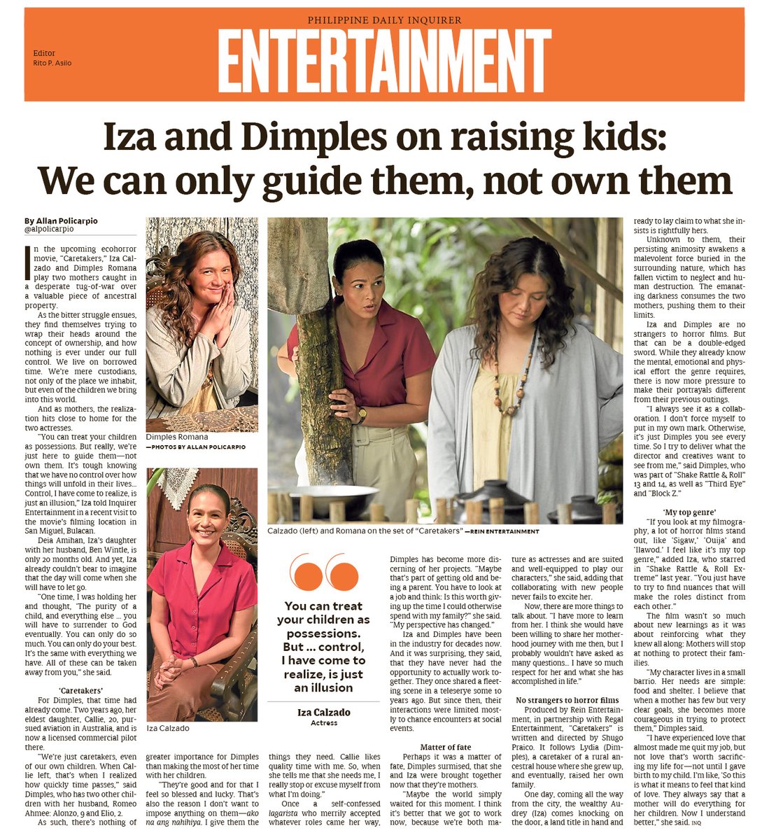 Iza and Dimples on raising kids: We can only guide them, not own them

Read more: entertainment.inquirer.net/578850/iza-and… 

#IzaCalzado #DimplesRomana #caretakers