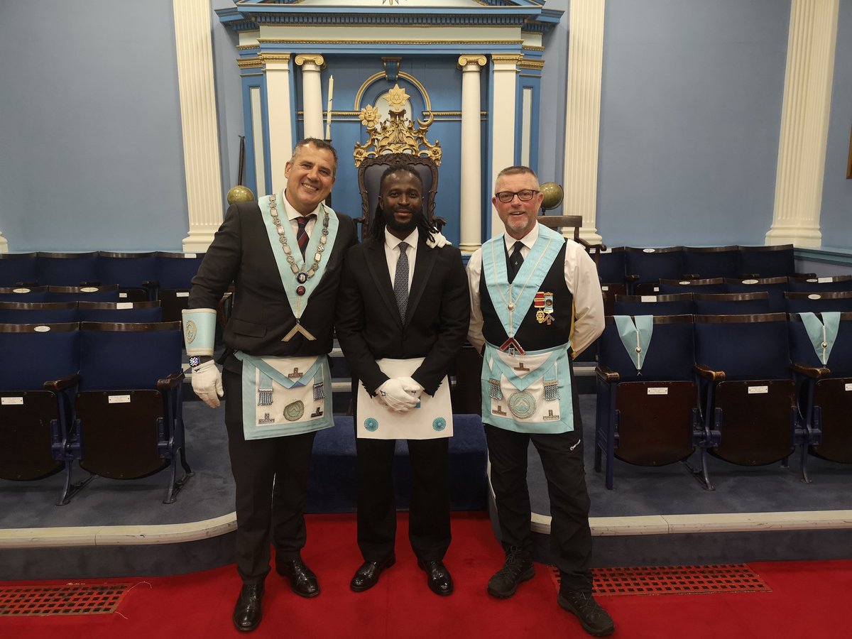 Congratulations to Brother Ebenezer who took his second regular step in Freemasonry. We had a well traveled visitor who is walking the coast line of UK in aid of MCF Chris Jones and brethren raised £310 towards his fund raising, Freemasonry at its best.<a href="/HantsMasonSC/">Hants Masons SC</a>
