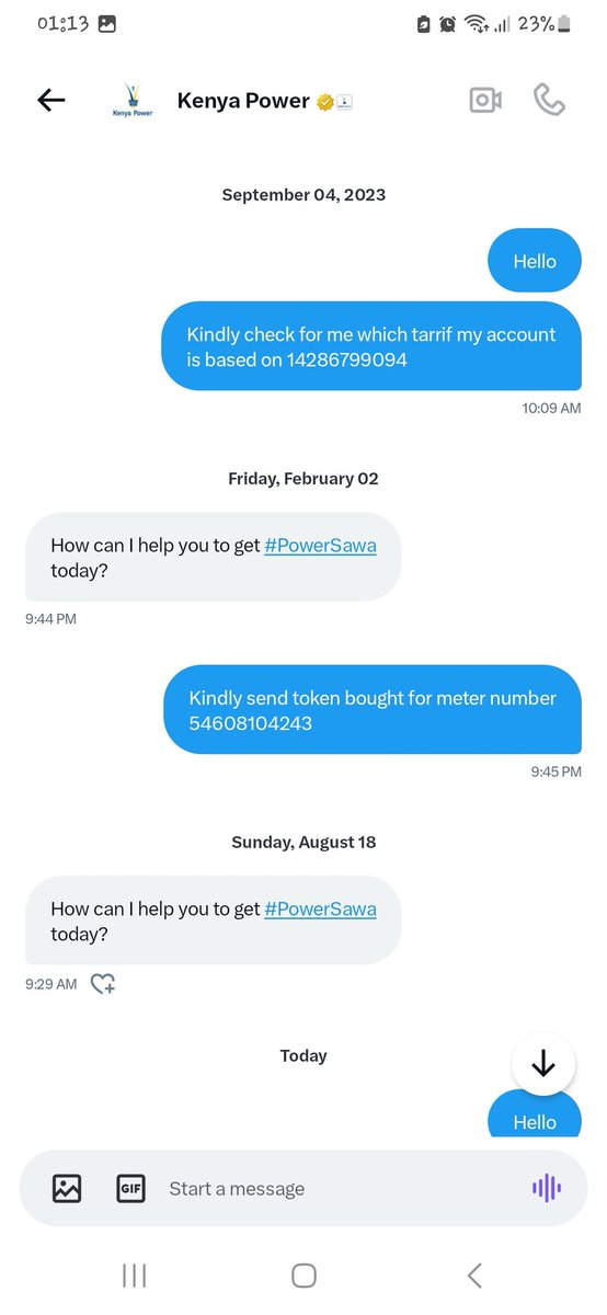 davidmuthusi's tweet photo. @KenyaPower_Care you never respond to dms https://t.co/y2if4r5Cfu