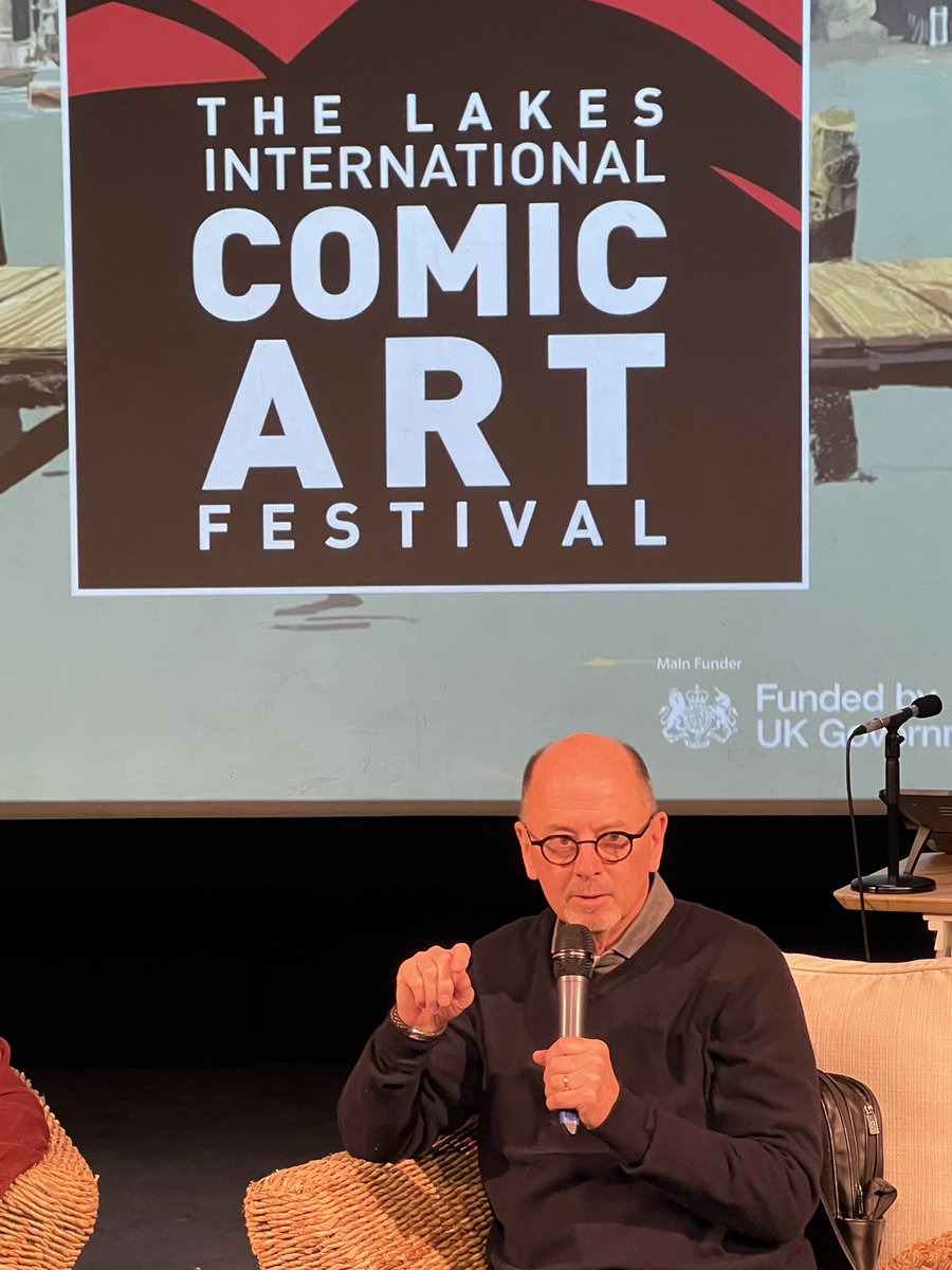 JSapsed's tweet image. Scenes from @ComicArtFest with @TerryMooreArt @panelborders and that cat that @xaimeh said didn’t know who he was a few years back. @ace_national