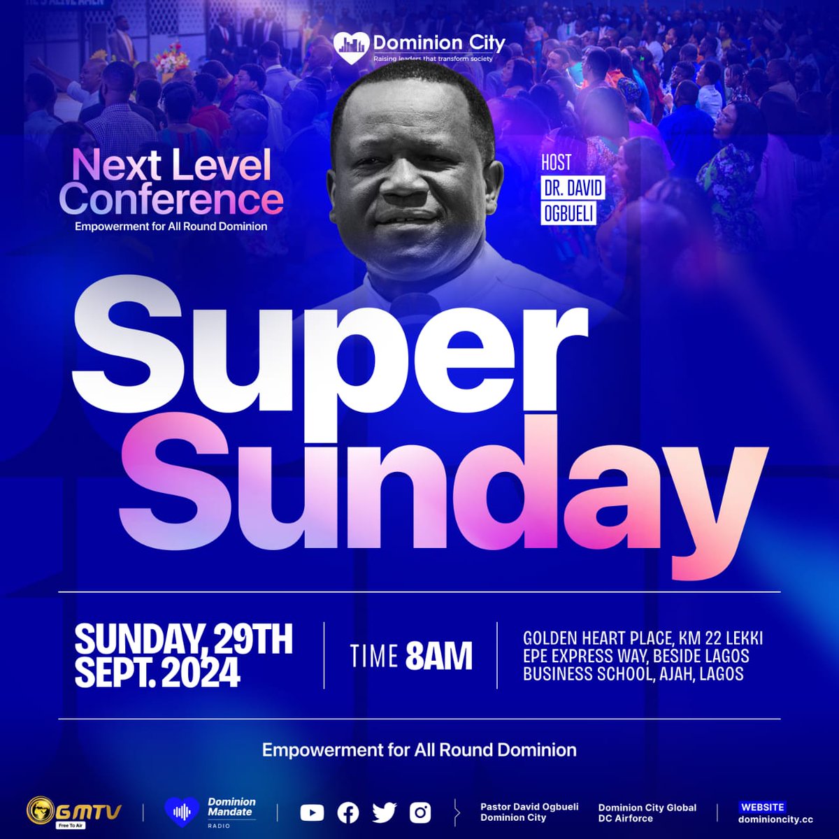 dominioncitylag's tweet image. It's been from one level of exposition and insight to another since NLC started, tomorrow is the grand finale and it promises to be more, you can join us to partake by attending our Sunday Service.

Time is 7am (Single Service).

#DominionCity #NextLevelConference #NLC2024 #Day3