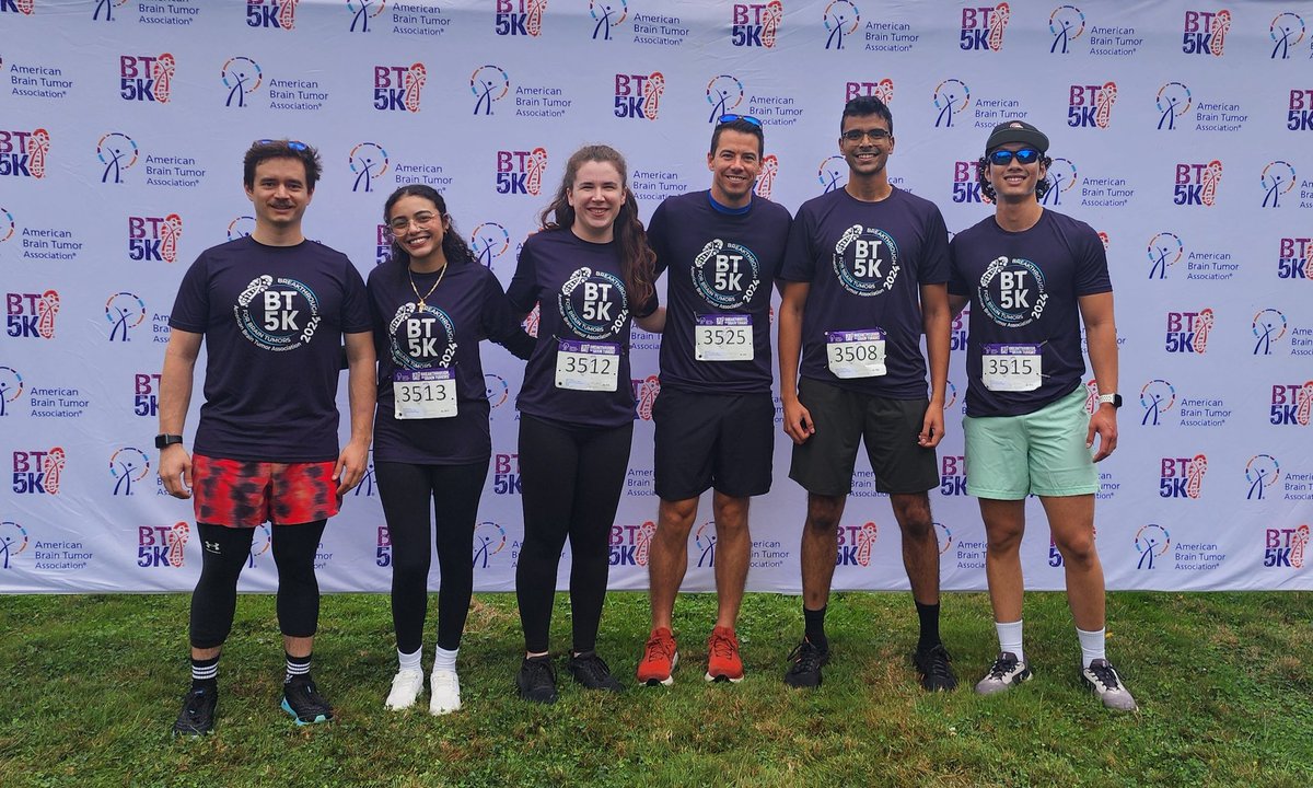 TyMillerLab's tweet photo. The @TyMillerLab showed out this morning to support @theABTA as part of the @caseccc team!

Love that the lab gets engaged supporting brain tumor research funding! Thanks @estrada__edward
@Shawn_T_Ho @ReganMurphy20 @Vrishab_x &amp; Meirola!

#ClevelandBT5K https://t.co/TDKG3qM52M