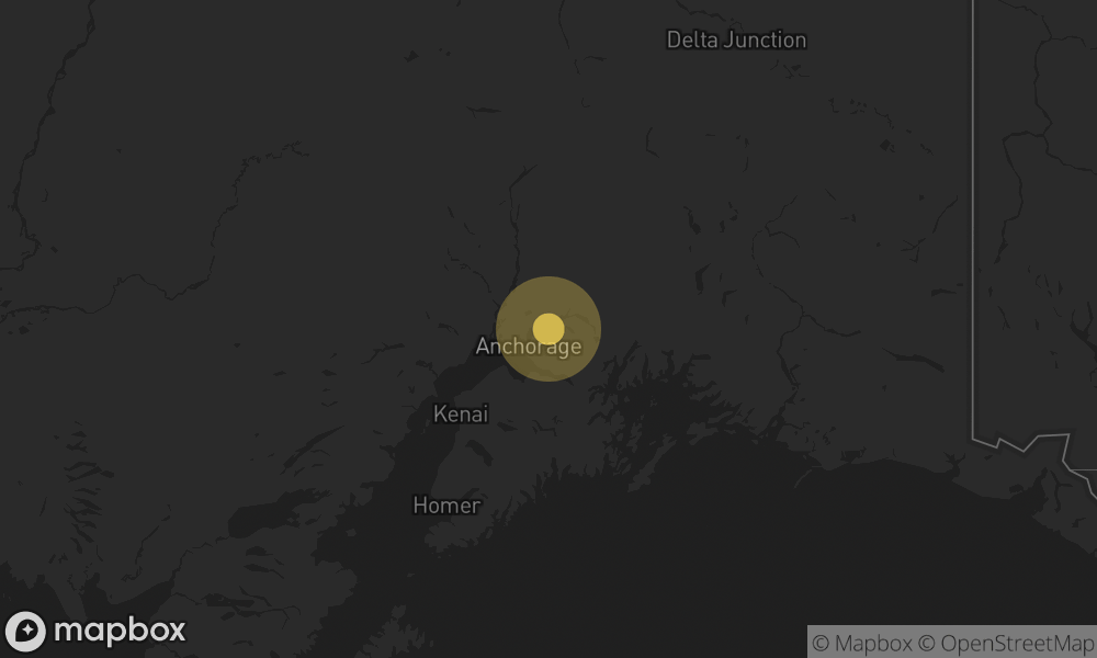 Global_EQ's tweet photo. A 2.0 magnitude #earthquake occured at 7 km NNE of Eagle River, Alaska. See the full report at: https://t.co/xAI9vT9GW8 https://t.co/zUI7SrDlCi