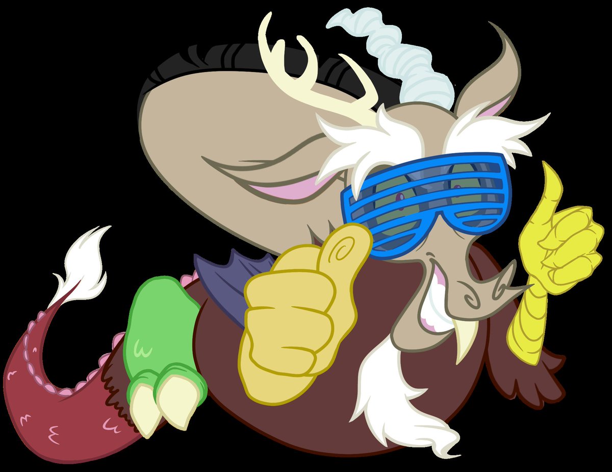 Some Anon reported a dream in which Discord proudly showed him a collection of memes. Dissy's favorite: This. I drew this based on Anon's description. #mlpfim