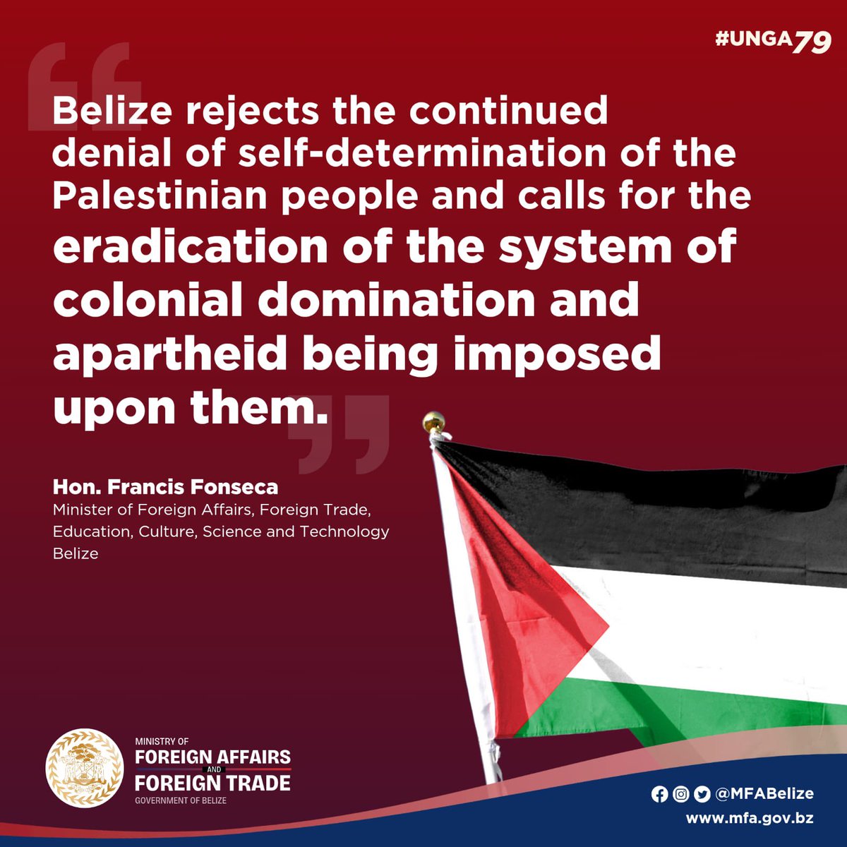 MFABelize's tweet photo. In his #UNGA address, FM Fonseca highlighted: https://t.co/gmb5E6Z1Ys