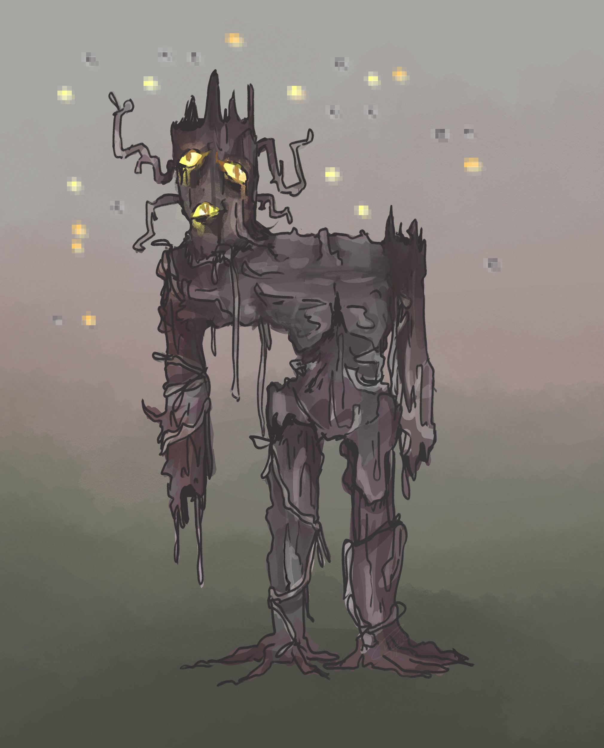 guqqie 🍉 on X: “the creaking #Minecraft https://t.co/DQc96Yvb6T” / X