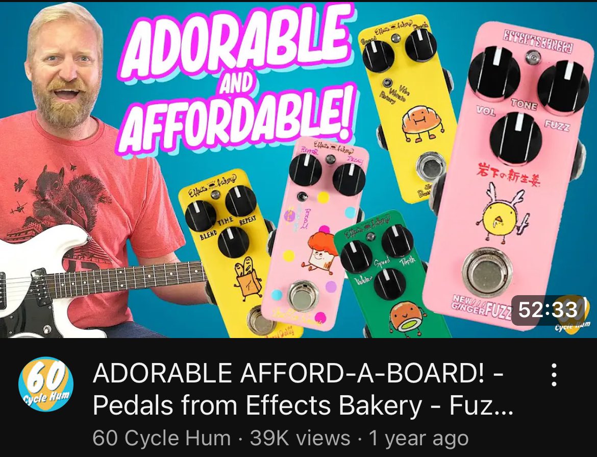 UsaBakery's tweet image. The WHOLE BOARD! Check out this amazing video from Ryan at @60cyclehumcast on our pedals:

youtu.be/Ma8tNmgoVDA?fe…

#effectsbakery
#factorydirect
Effectsbakery.us