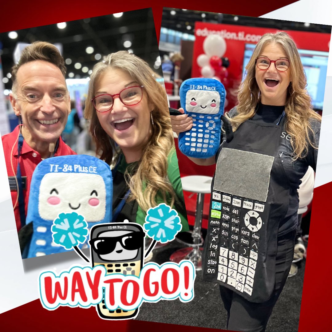 Cecelia Garmer (@ceceliagarmer) on Twitter photo My apron was a big hit at the #NCTMCHI24!
Thank you <a href="/TIMathRocks/">Mr. Dana F. Morse</a> and <a href="/TICalculators/">Texas Instruments Education</a> for the prized plushy!
Let me know when my next gig is!
<a href="/NCTM/">NCTM</a> My apron was a big hit at the #NCTMCHI24!
Thank you <a href="/TIMathRocks/">Mr. Dana F. Morse</a> and <a href="/TICalculators/">Texas Instruments Education</a> for the prized plushy!
Let me know when my next gig is!
<a href="/NCTM/">NCTM</a>