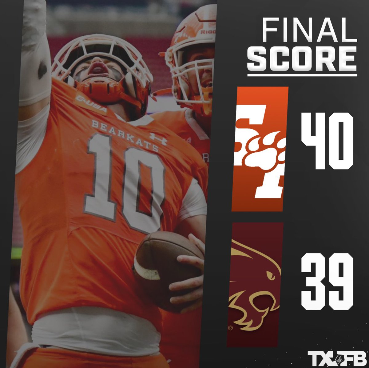 After trailing by 22-points, Sam Houston completes the comeback to take down rivals Texas State in their first meeting in over decade!