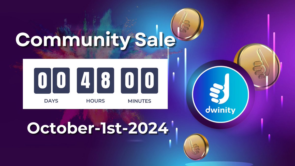 dwinity_eco's tweet image. ⚠️ 48 hours to go!This is your FINAL chance to prepare.

Dwinity’s sale is about to drop, and you don’t want to miss this moment!

Are you ready to seize the opportunity and become part of the next wave of decentralized AI? ⏳

🔗 dwinity.com

#Dwinity #CryptoSale