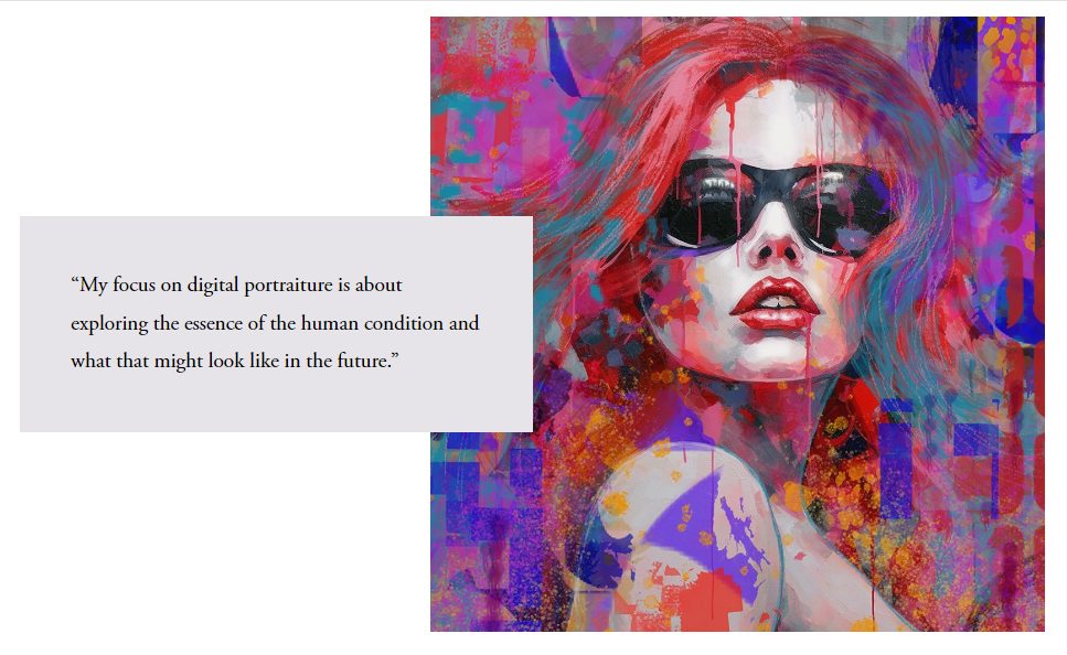 AllanLinder's tweet photo. My art merges the tactile beauty of traditional painting with boundless possibilities of digital tools. Excited to dive deep into this process in my interview with Artist Close Up Magazine. Explore the blend of both worlds! Link in bio.

#MixedMedia #ArtistInterview #AllanLinder" https://t.co/yRWhi4h7kY