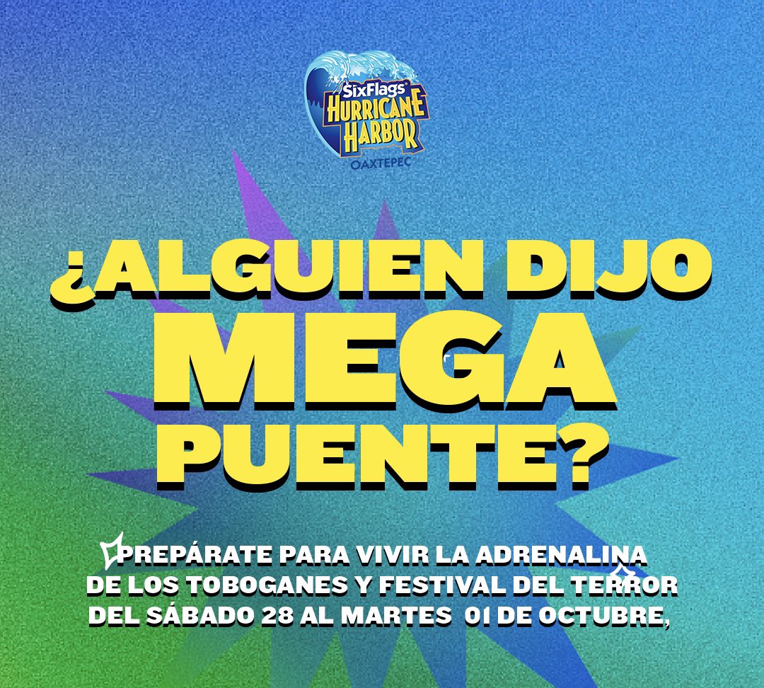 Six Flags Hurricane Harbor Oaxtepec tweet media