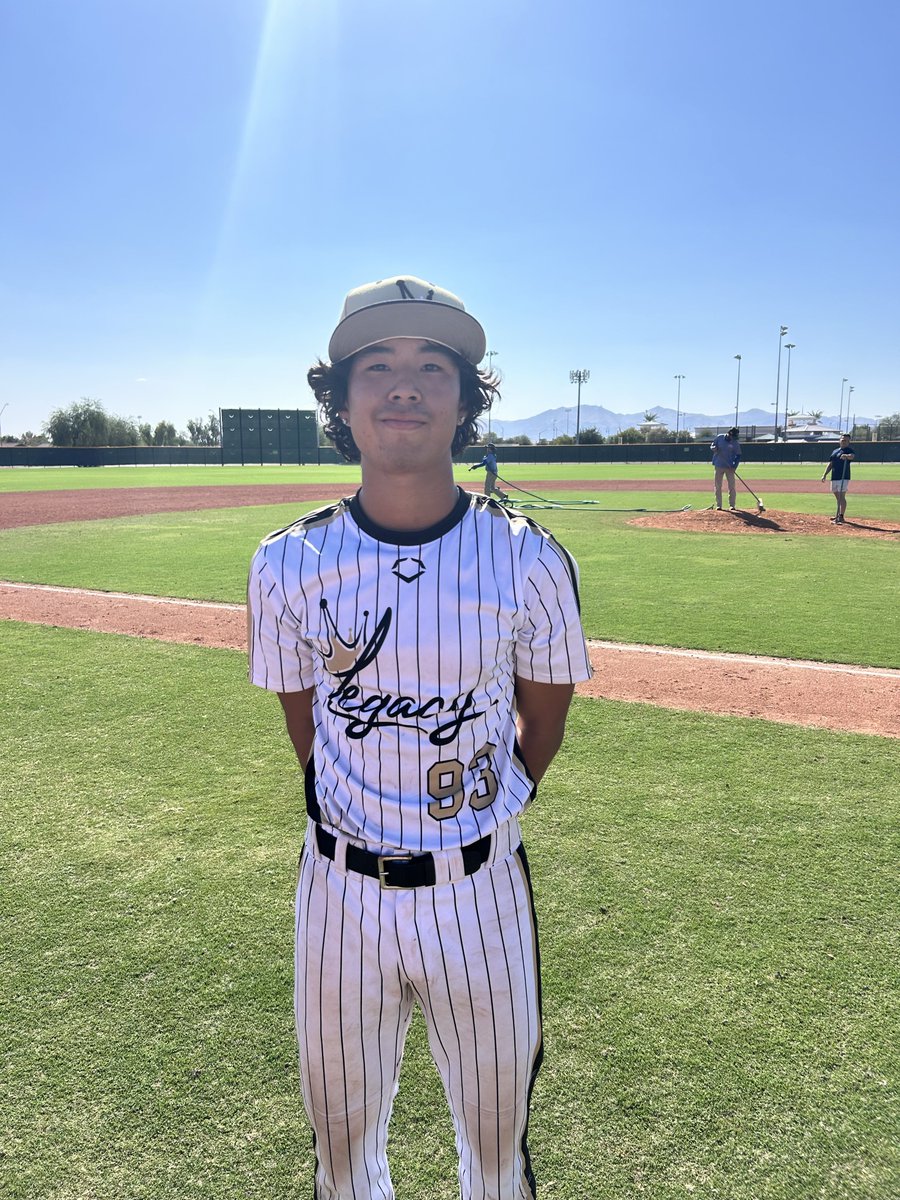 .<a href="/AZFallClassic/">AZ Fall Classic</a> F: <a href="/LegacyBBGroup/">Legacy Baseball Group</a> vs. SC Cubs Scout Team 2025
PoG: <a href="/naguilartan15/">Noah Aguilar Tanphanich</a> 10 BF, 5 K
