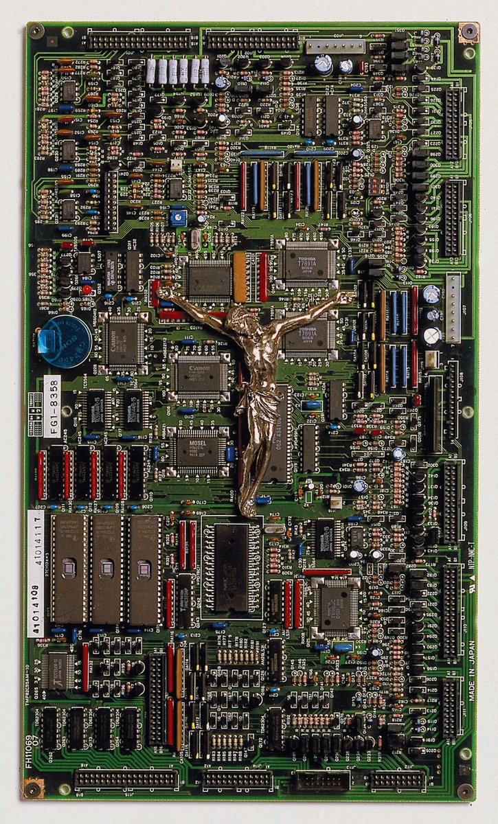 solas_na_greine's tweet photo. Stane Jagodič - Contemporary Golgotha (assemblage), 1999 https://t.co/hOZbhNdpX1