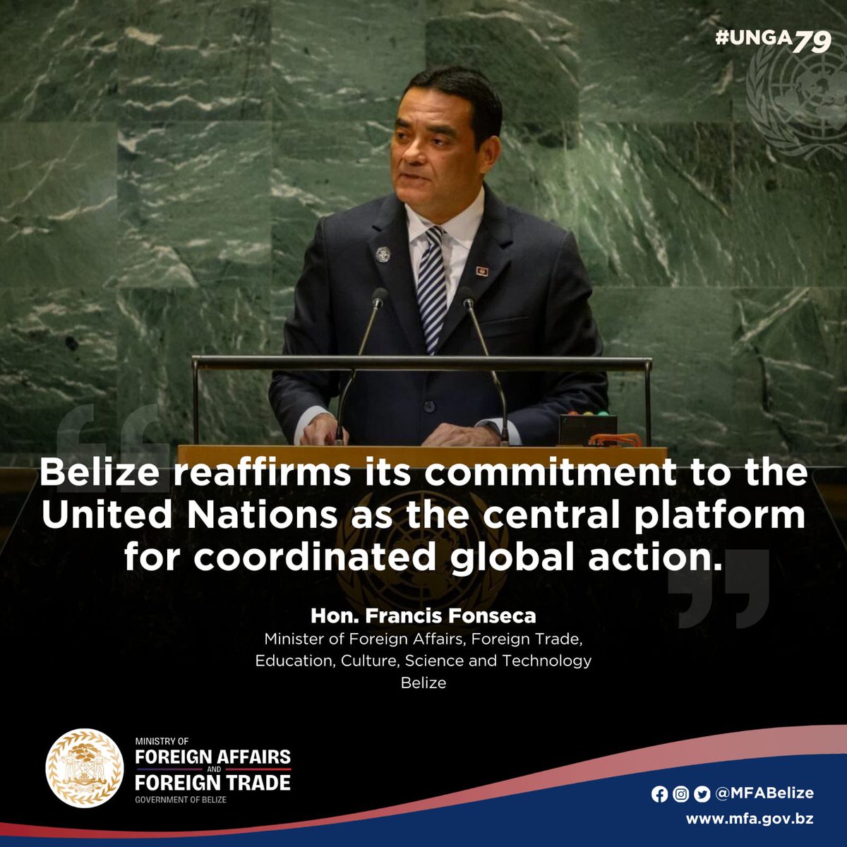 In his #UNGA address, FM Fonseca highlighted: