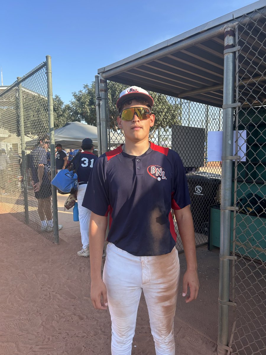 .<a href="/AZFallClassic/">AZ Fall Classic</a> F: <a href="/BaseballsNextL/">BNL</a> vs. ABA Gold
PoG: <a href="/DenzelMontijo/">Denzel Montijo</a> 10 BF, 2 K, 0 H, 0 ER