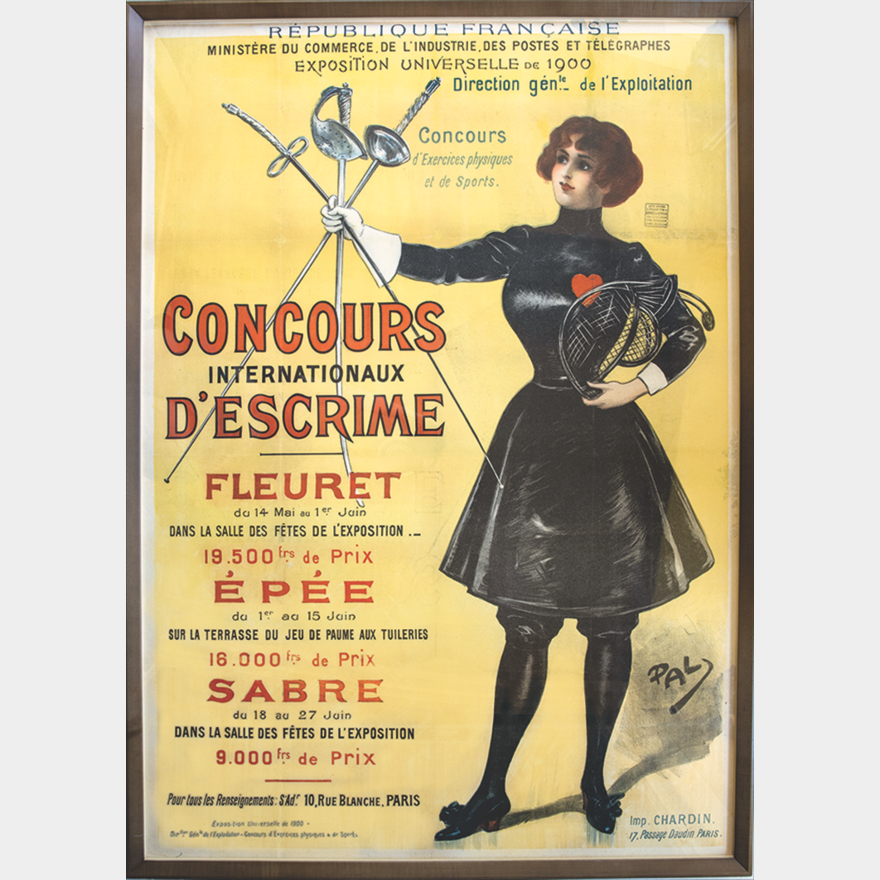 GirlPersona's tweet photo. This is a call to all the artist who draw woman with swords, the 1900 Summer Olympics has given you a peak design and you should use it. That is all. https://t.co/aVArdotDEU