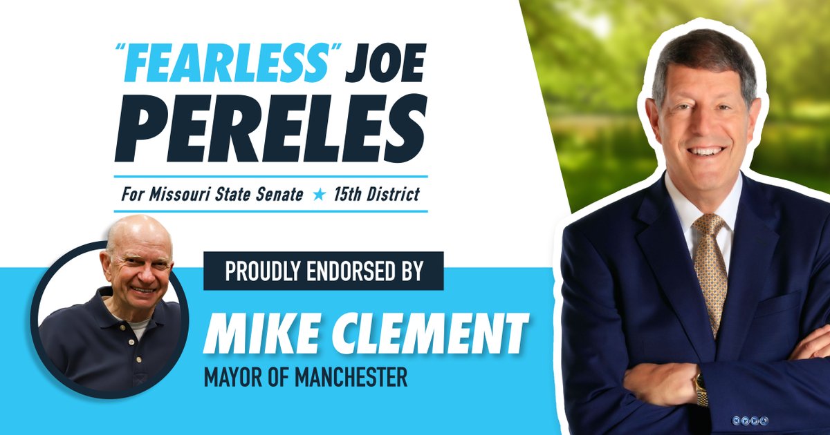 Being State Senator means acting in the best interest of our communities. I am proud to have the support of local leaders like Manchester Mayor Mike Clement. You can count on me to listen, learn and work together to get things done. Thank you Mayor Clement for your support!