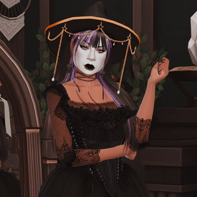 kamii_behr's tweet photo. My spellcaster sim for the #FGGCAS challenge, created by @_FakeGamerGirl ๐ช๐ฎ๐(my sim is supposed to be a gothic witch...i tried) https://t.co/cf1pINHF8y