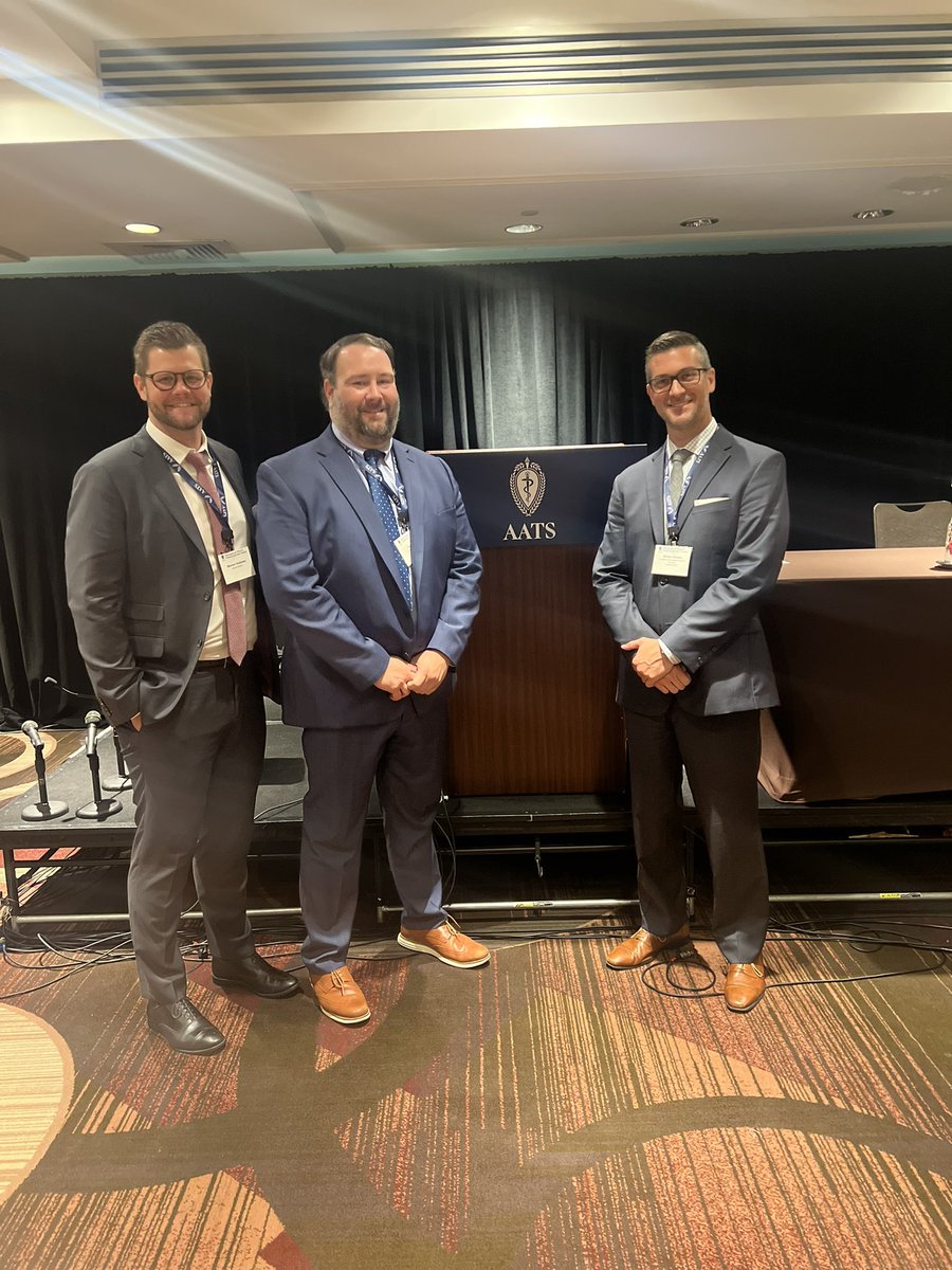 Great #ITSOS <a href="/AATSHQ/">AATS</a> meeting in NYC. Thank you for letting us present a poster on residual esophageal cancer. <a href="/BrianLouie4/">Brian Louie</a> et al. 

Glad to see the <a href="/MCWSurgery/">MCW Surgery</a> thoracic crew there <a href="/BrittonDonatoMD/">Britton Donato</a> and <a href="/PaulLinsky/">Paul Linsky</a>