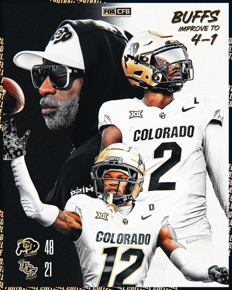 BUFFS WIN 🦬

<a href="/CUBuffsFootball/">Colorado Buffaloes Football</a> goes into Orlando and dominates UCF 💪