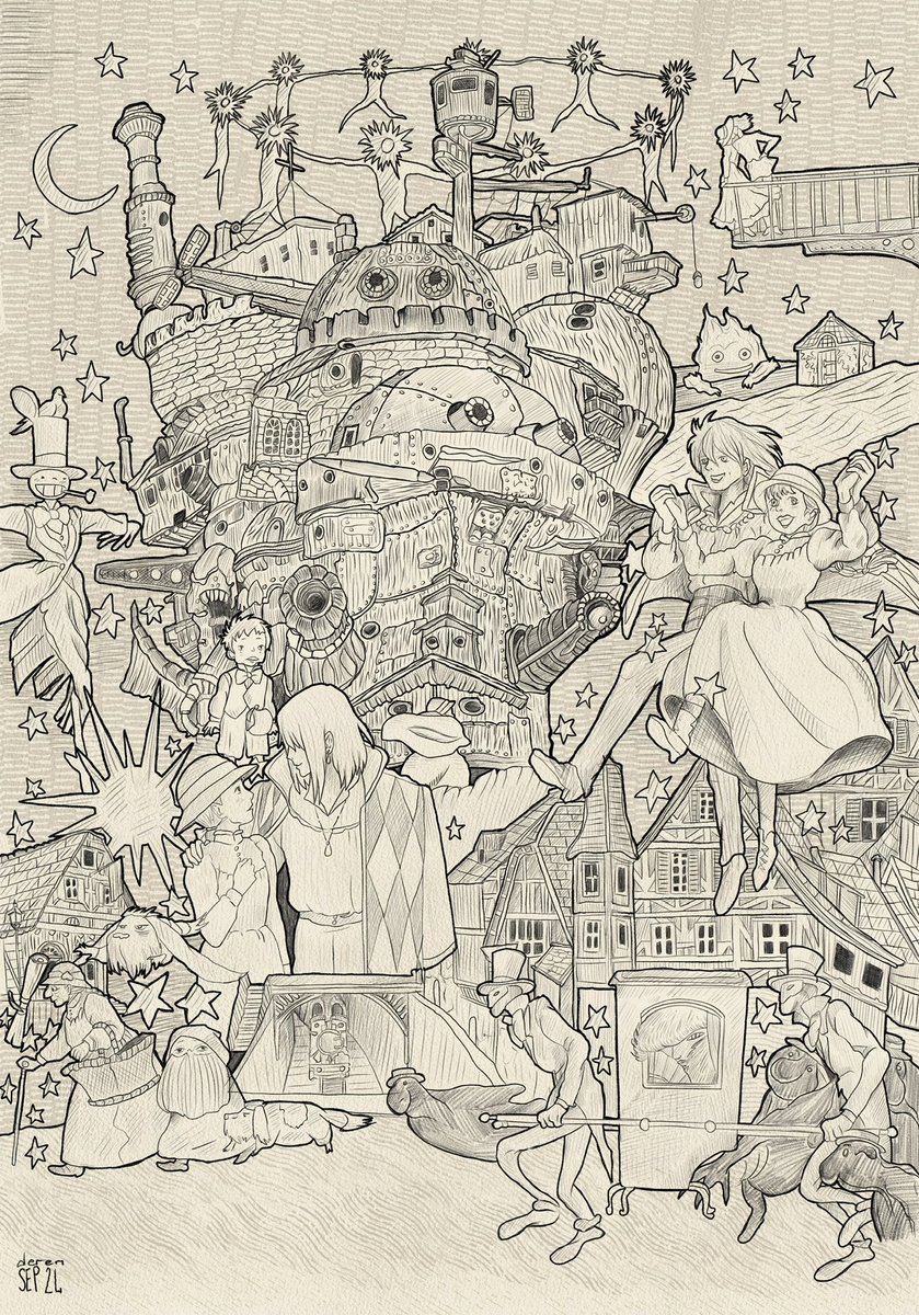 Derenkalfaoglu's tweet photo. #howlsmovingcastle @TheGhibliFamily @ghibli https://t.co/Wmmit2gvDk