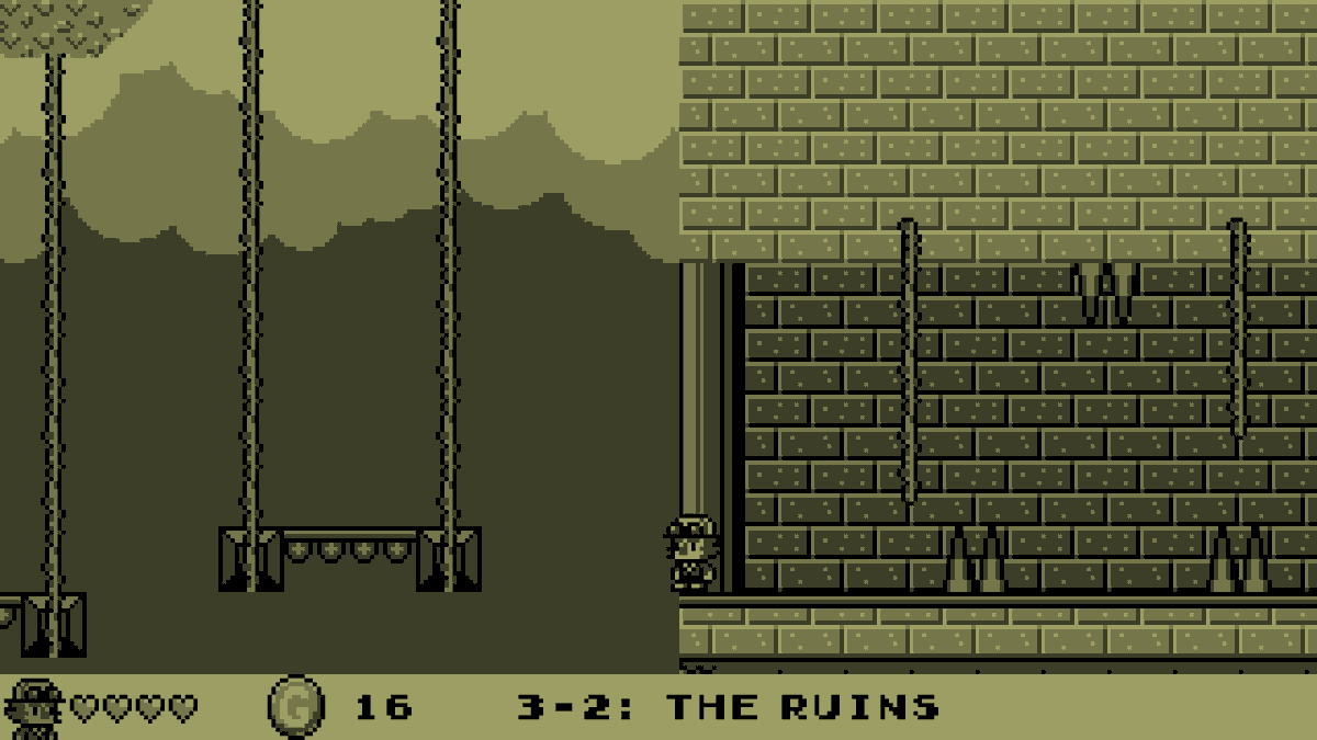 MeanderForth's tweet photo. These ruins are floating in the sky? What happened to them? What were they used for? Maybe it doesn't matter, anymore. Maybe it's time to look to the future.

game: https://t.co/xoZoAzSwXH

#meanderland #indiegame #wonderswan #gameboy #ruinslevel https://t.co/4QjLC2RAwD